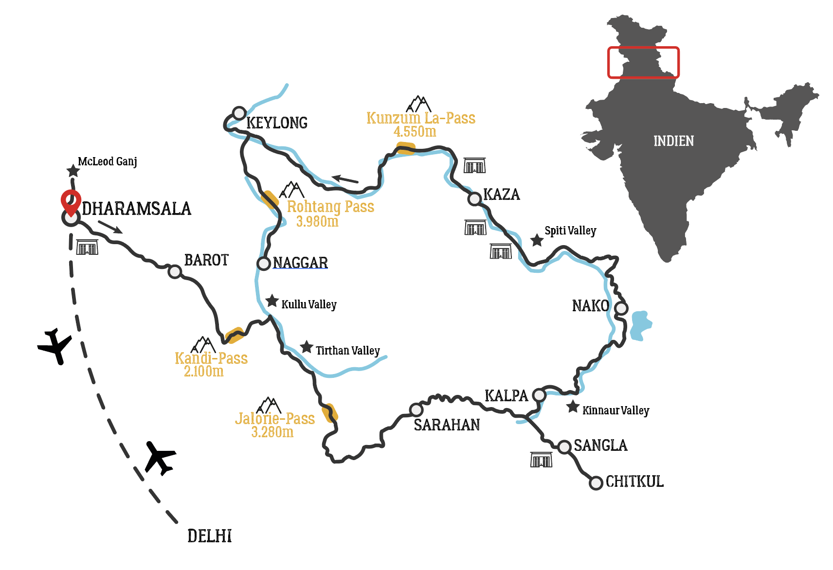 Spiti Valley Road Trip Map Falocasa Spiti Valley Road Trip Map Falocasa
