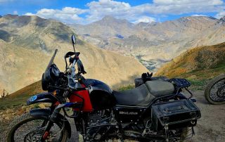 Motorcycle with a view in India
