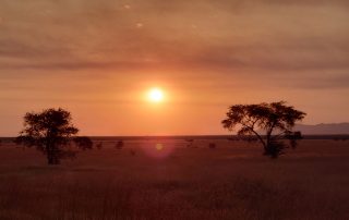 Sunset during the Africa tour