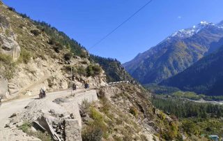 View of the valley during the Spiti motorcycle tour in India
