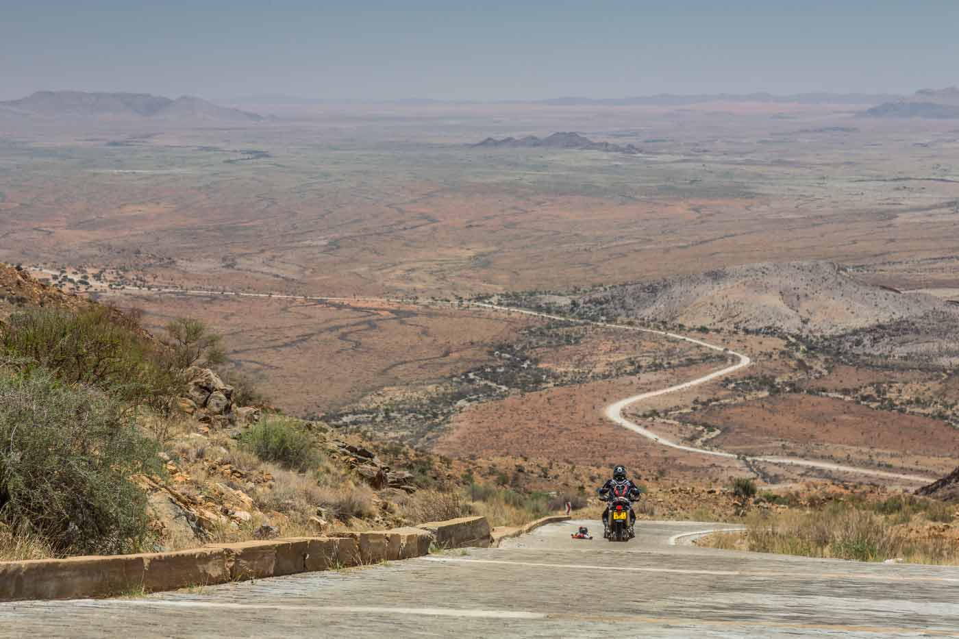Amazing views on the motorcycle tour in Africa