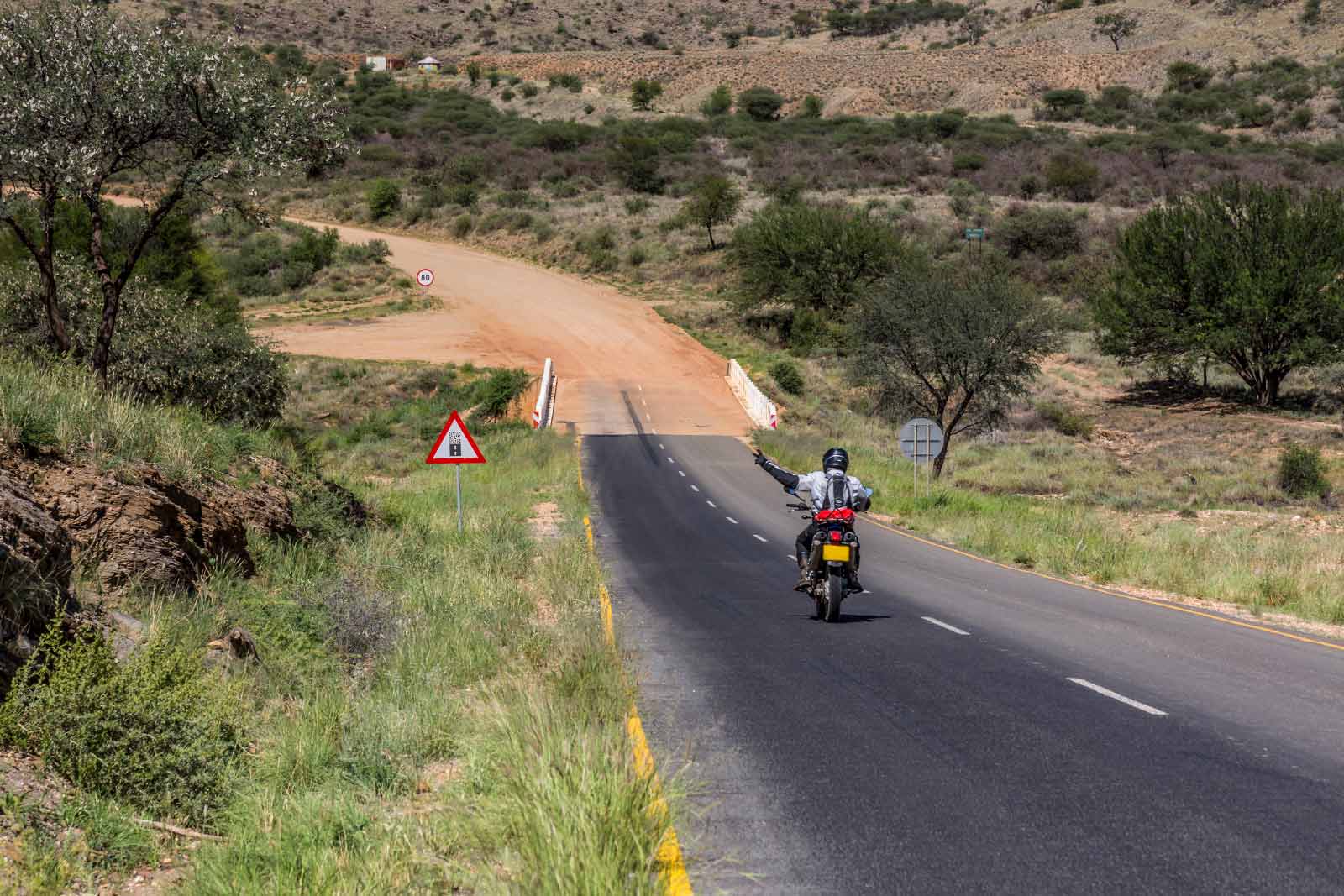 Motorcycle ride in Africa