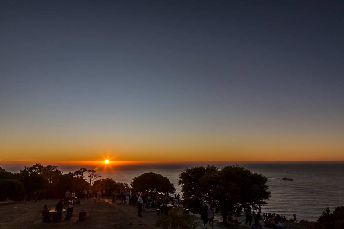 Sunset by the sea in Africa
